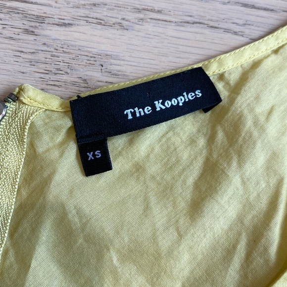 THE KOOPLES Pale Yellow Eyelet Blouse, Country Prairie, 100% Cotton, Summer, XS - Picture 6 of 10